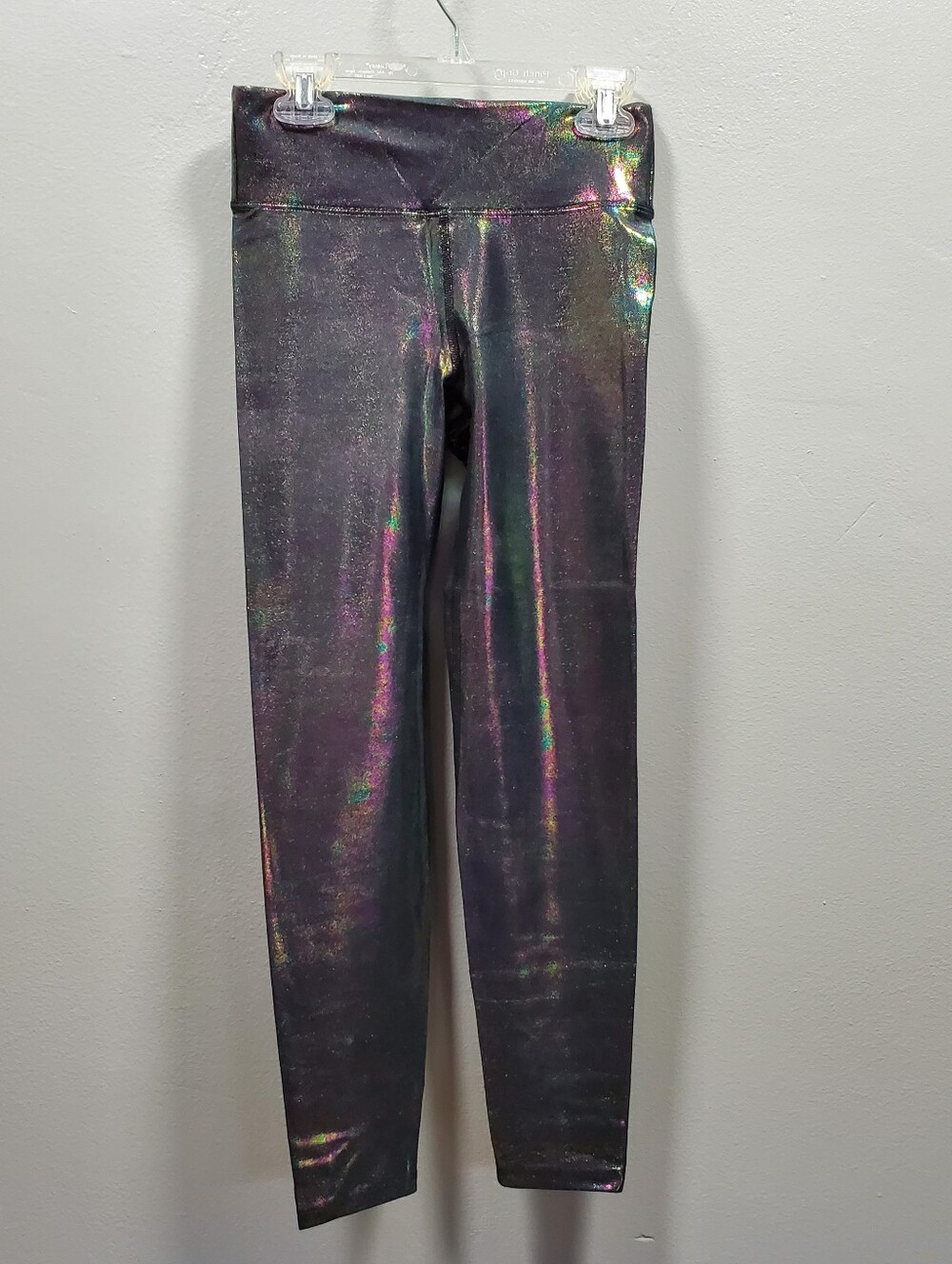 Heroine Sport MARVEL oil Slick Iridescent SMALL leggings Shine Wet Liquid Look